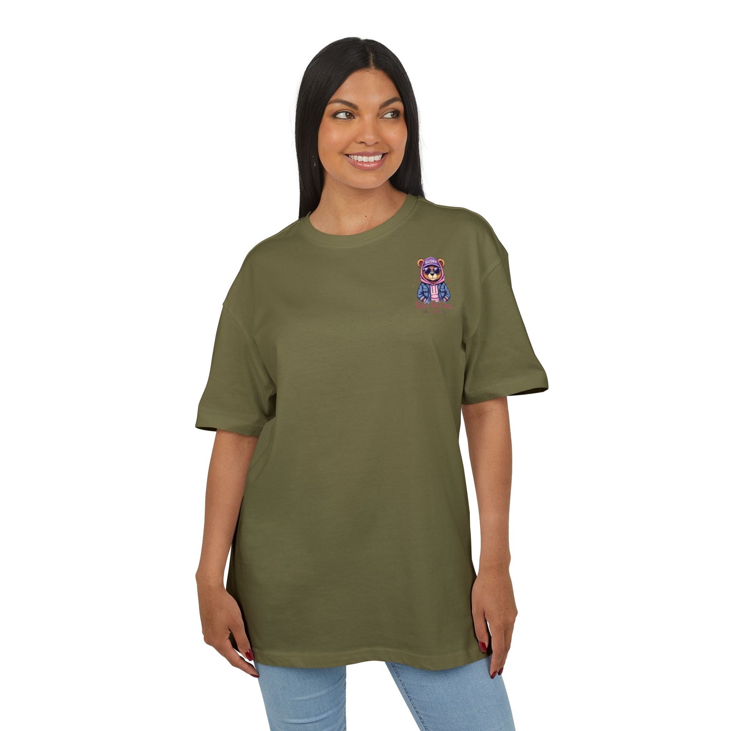 Oversize Tee - Powered by Caffeine & Prayer