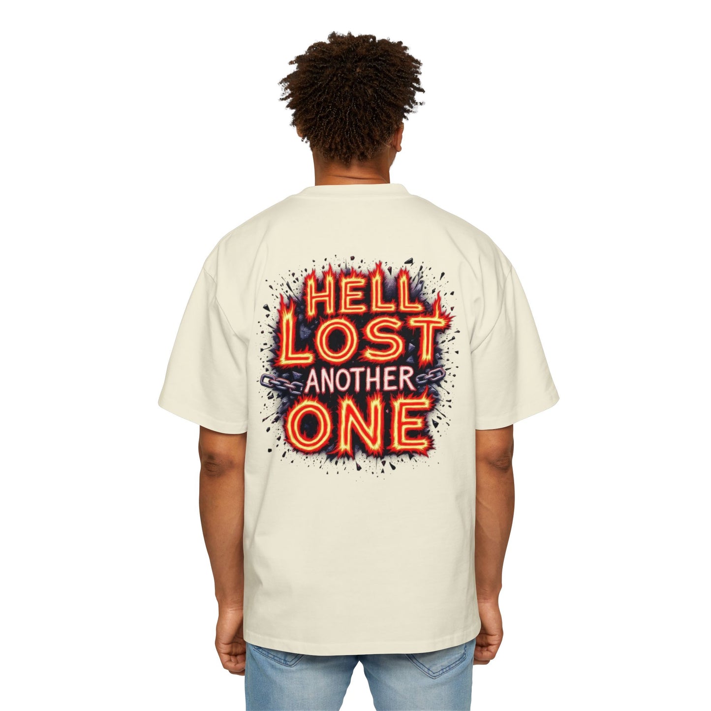 T-Shirt Hell Lost Another One Men's Heavy Oversized Tee