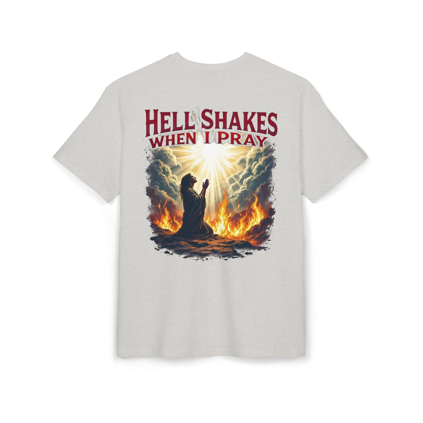 Oversize Tee - Hell Shakes when I Pray - Edgy Women's Shirt