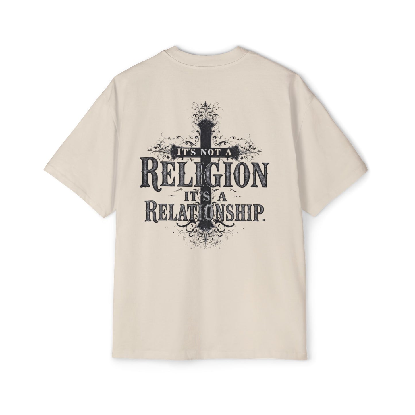 Oversized Tee - 'It's not a Religion it's a Relationship'
