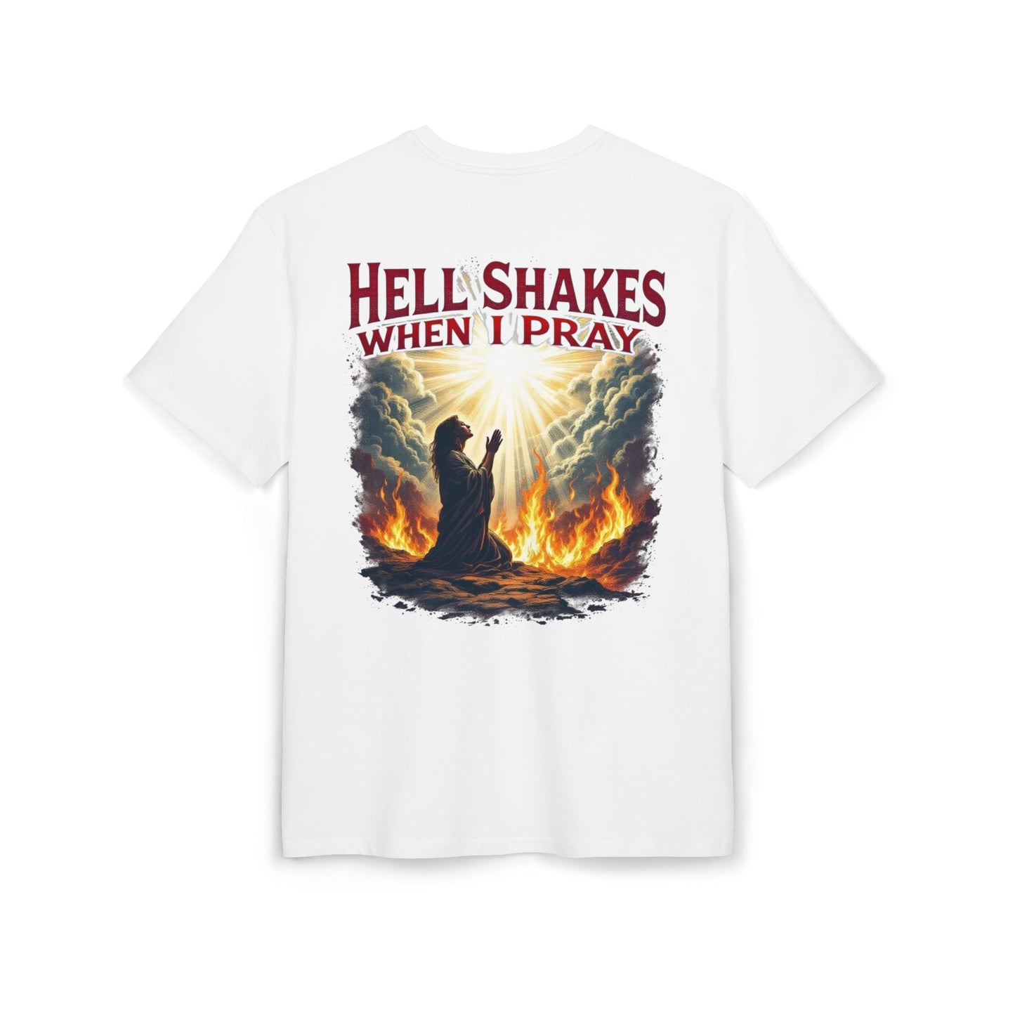 Oversize Tee - Hell Shakes when I Pray - Edgy Women's Shirt