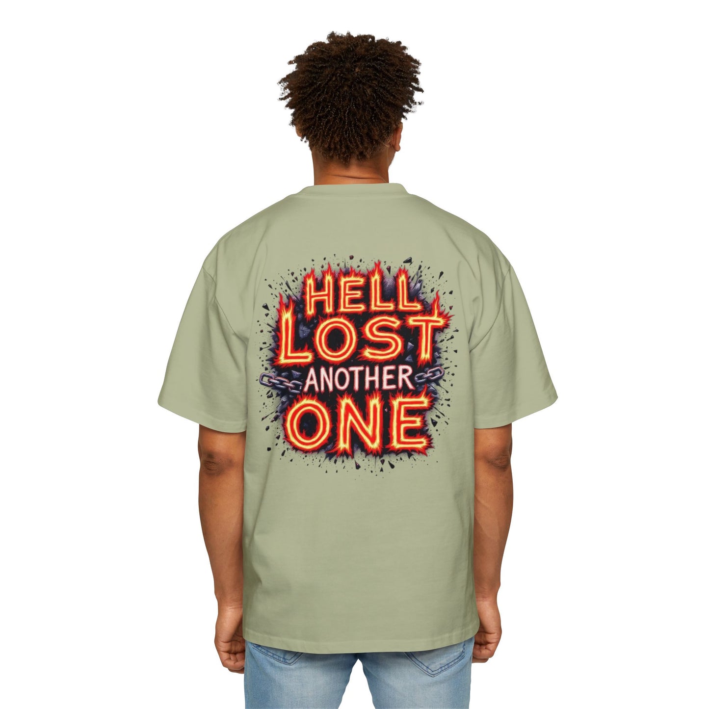T-Shirt Hell Lost Another One Men's Heavy Oversized Tee