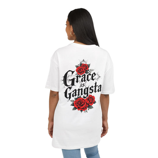 Oversize Tee - Grace is Gangsta Design