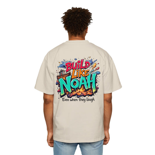 Oversized Tee - Build Like Noah Graphic Print