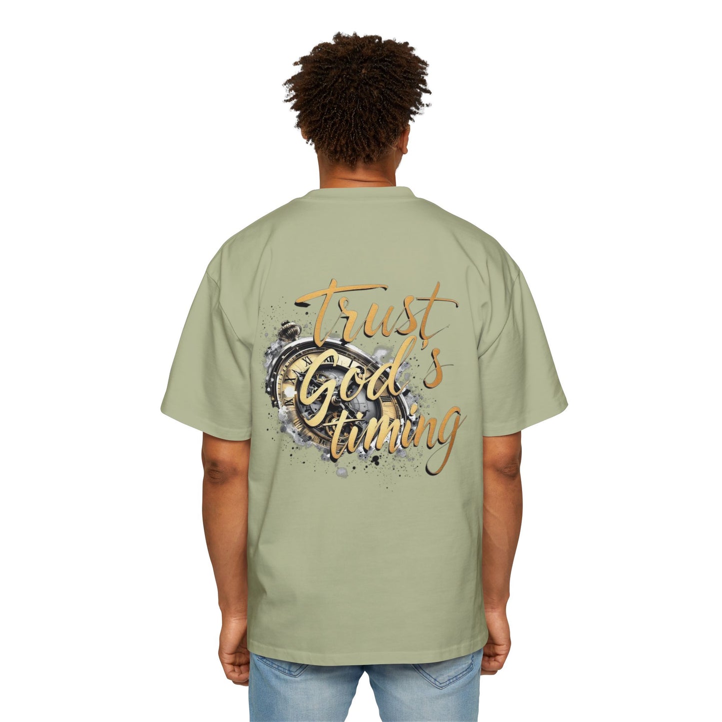 Oversized Tee Trust God's Timing Shirt