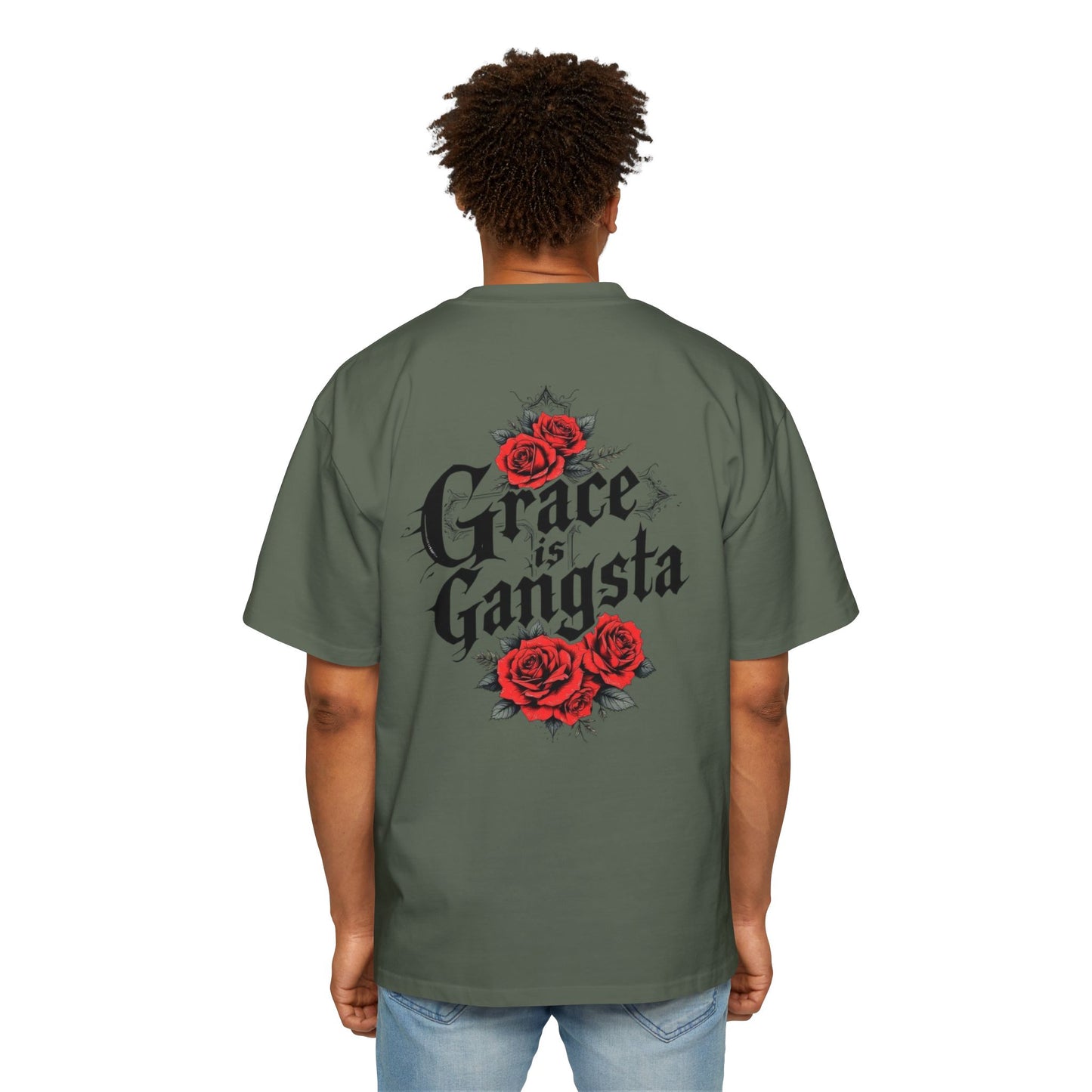 Oversized Tee - Grace is Gangsta Design