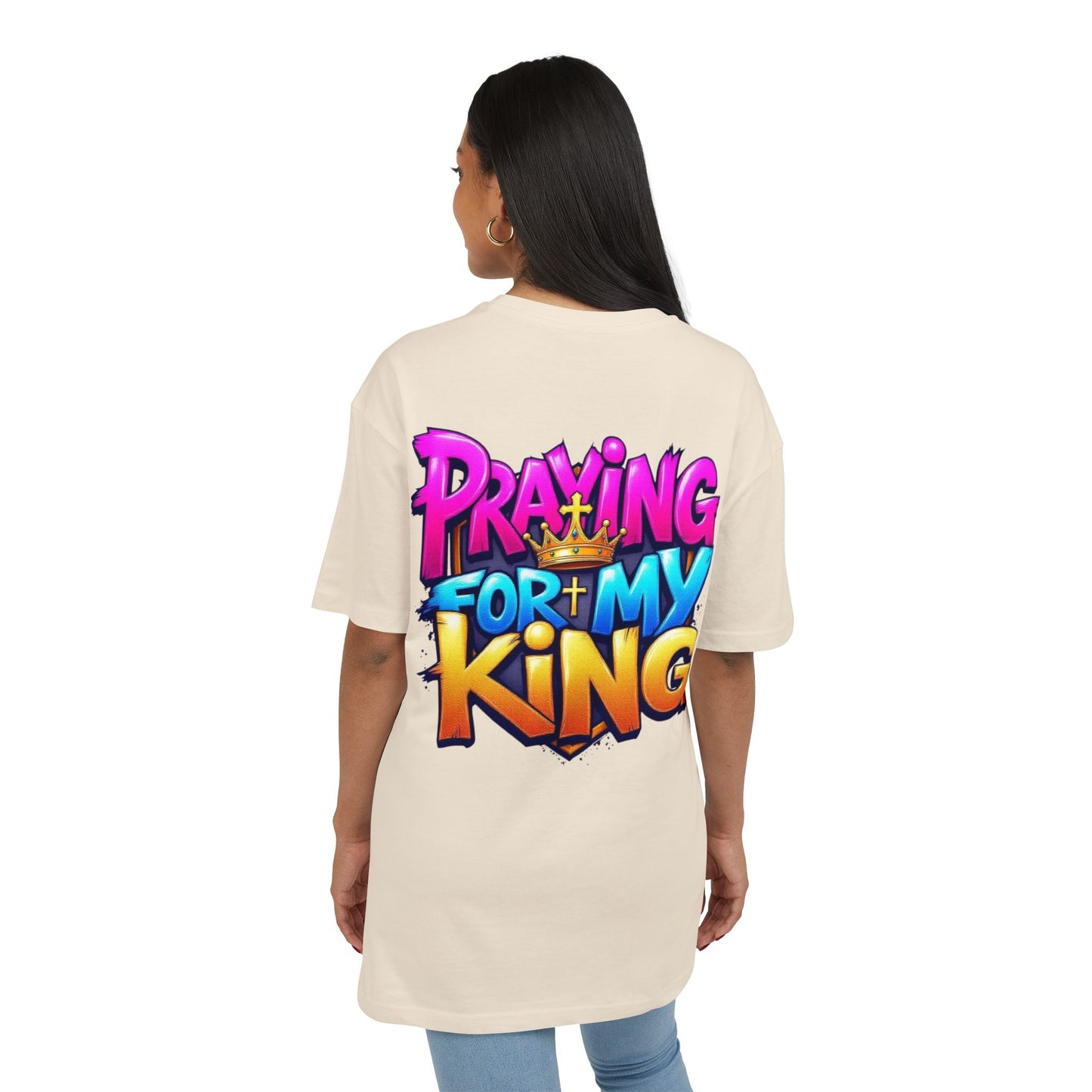 Couple Collection Praying for my King Women's Heavy Oversize Tee