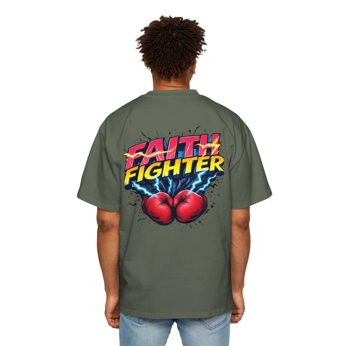 Oversized Tee Faith Fighter Men's Shirt
