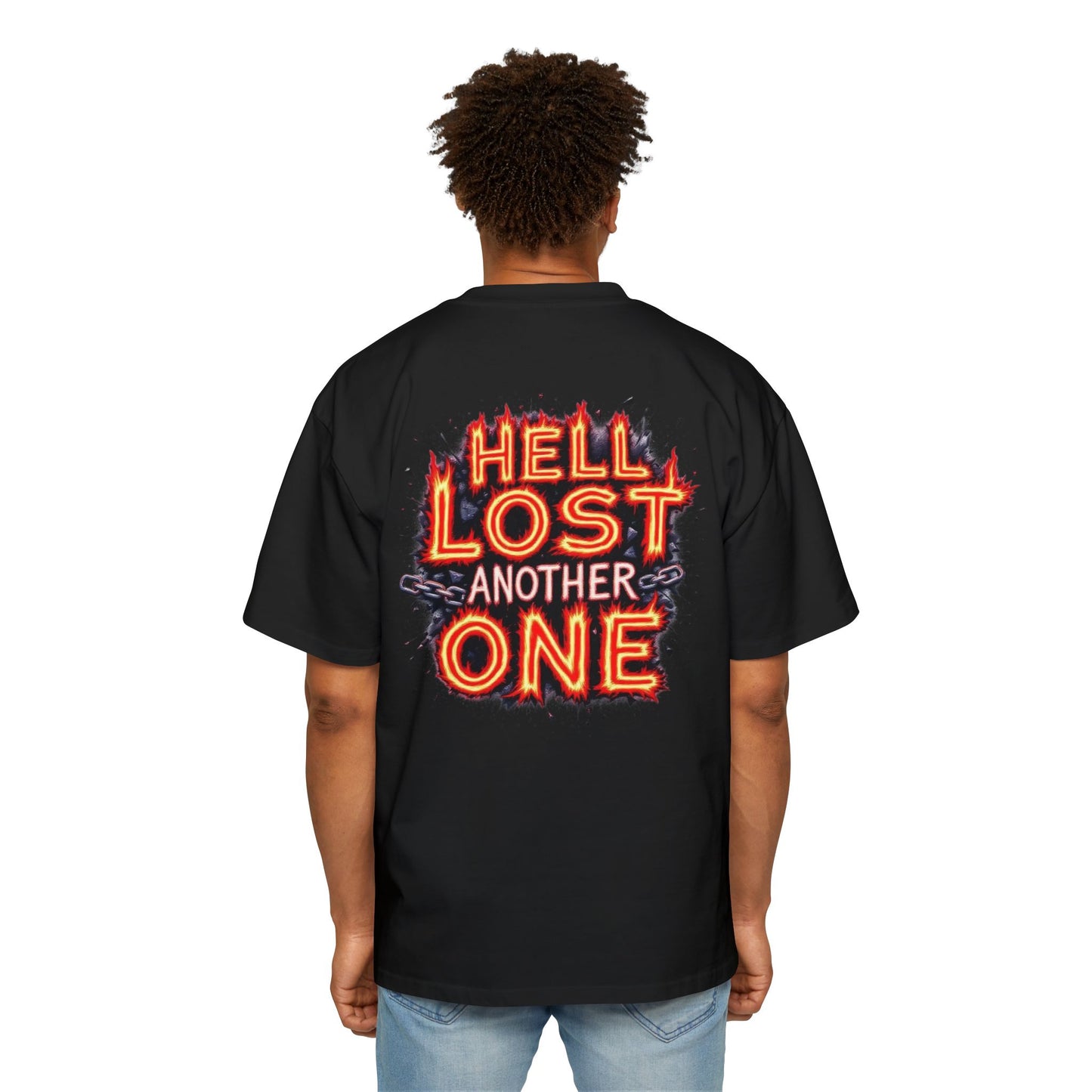 T-Shirt Hell Lost Another One Men's Heavy Oversized Tee