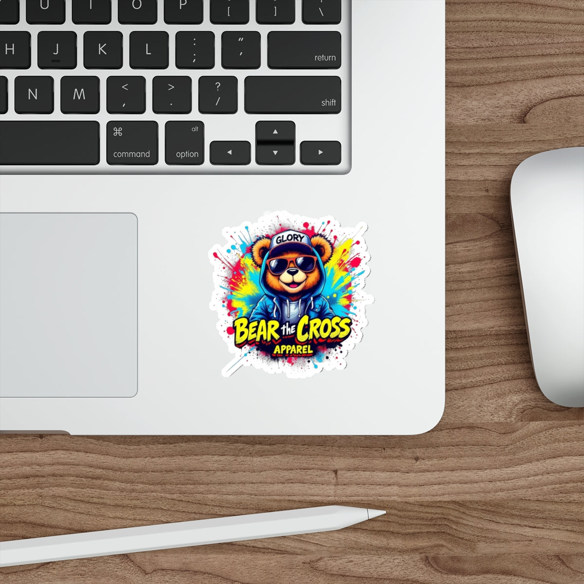 Bear the Cross Apparel Sticker