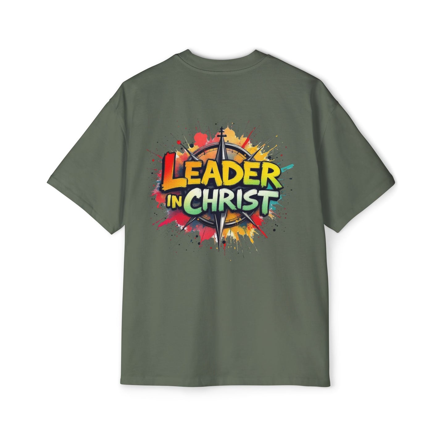 Oversized Tee - Leader in Christ Design